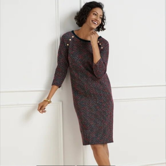 ⭐ Talbot's Plus Tweed Shift Dress size X - Picture 1 of 10